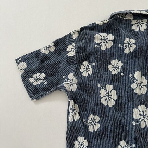 Local Motion Adult L Blue Button Down Collared Short Sleeved Casual Surf Large - Picture 13 of 13